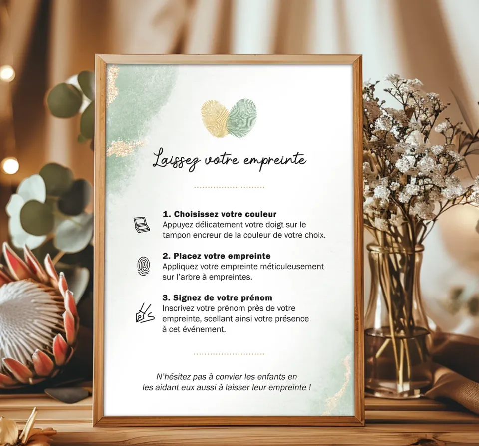 Papeterie Créative Tutoriel Arbre à Empreintes Affiche A5 animat