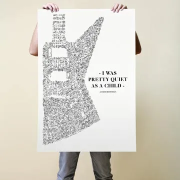 DrawInside James Hetfield affiche A4 21x30 cm ESP Explorer