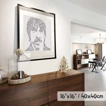 DrawInside Anthony Kiedis affiche 30x30 chanteur RHCP