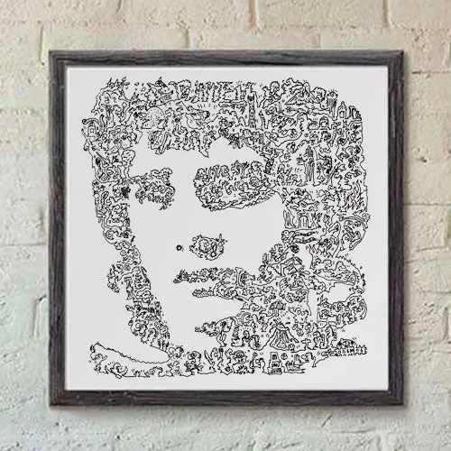DrawInside Frodon Baggins affiche 30x30 cm Seigneur Anneaux