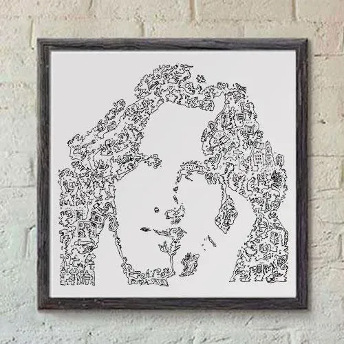 DrawInside Oscar Wilde affiche 30x30 cm littérature