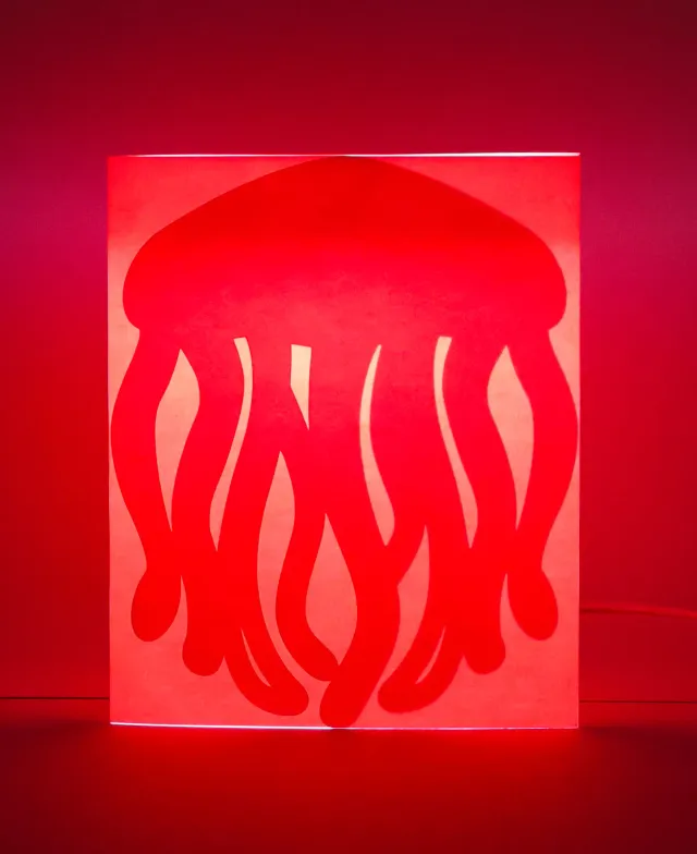 Risette Hide & Switch Jellyfish lampe papier 25x15x28cm