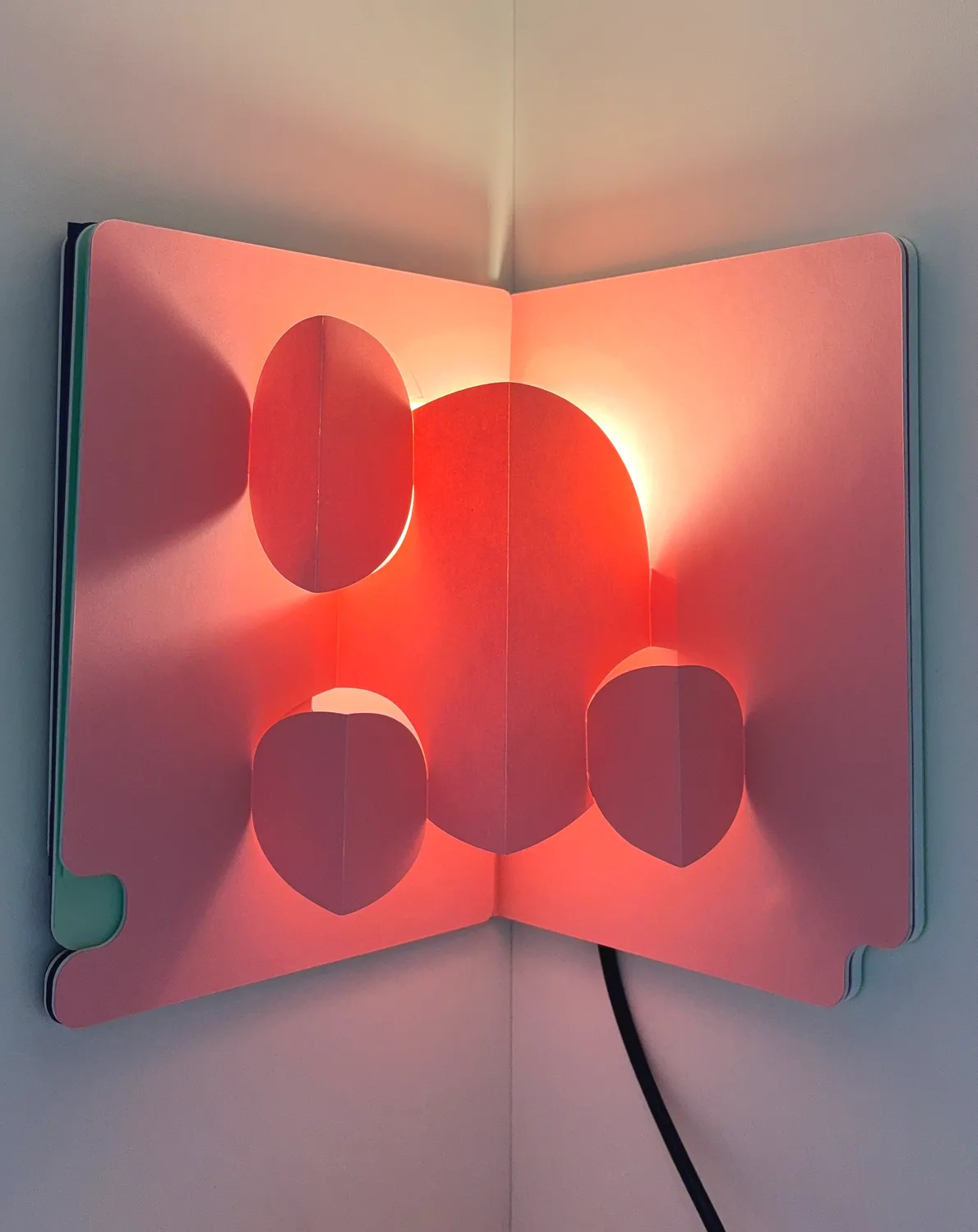 Risette Pop Up Lamp 2 lampe d'angle carton