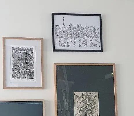 DrawInside Paris affiche A4 détails humoristiques