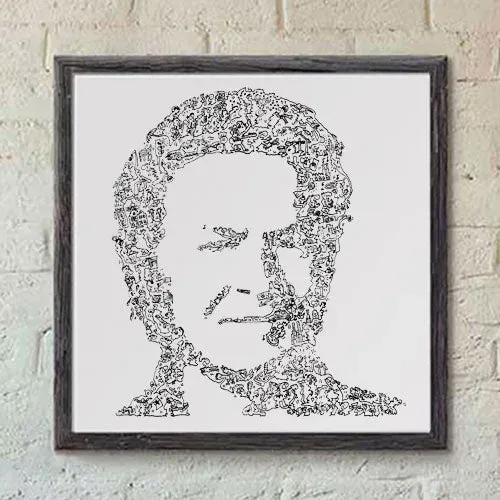 DrawInside Don Henley - The Eagles affiche 30x30 rock
