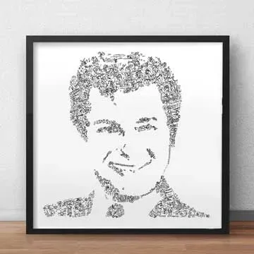DrawInside Tony Curtis affiche 30x30 cm cinéma