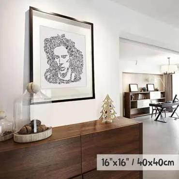 DrawInside Steve Vai affiche 30x30 cm signée
