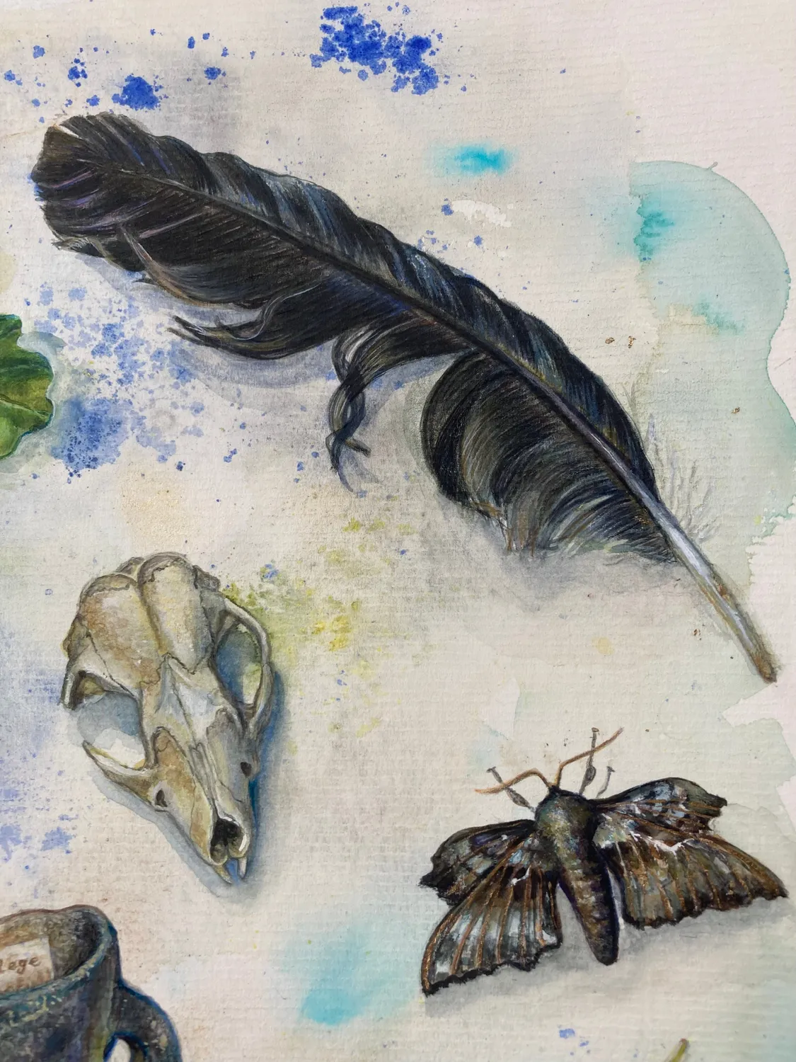 Helena Perry Spell to Learn peinture originale apprentissage