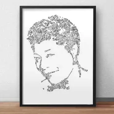 DrawInside Ella Fitzgerald affiche A4 21x30 cm jazz