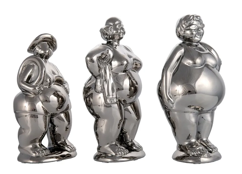 Lacorne Decoration 1619 Baigneuses statue céramique H 31 cm