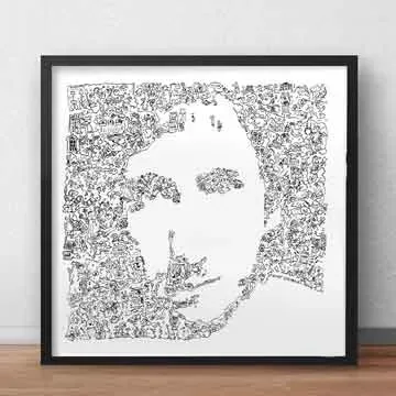 DrawInside Townshend affiche 20x20cm The Who rock
