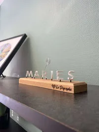 Le Digraphe Table des Mariés porte-photo mariage à poser