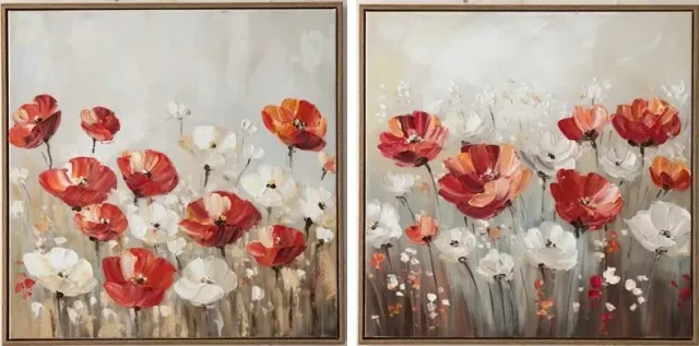 Lacorne Décoration 35663 Symphonie Florale tableau 60x60 cm floral