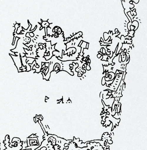 DrawInside Tolkien affiche 30x30 cm Hobbit Anneaux
