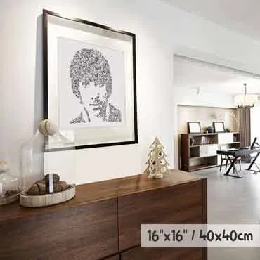 DrawInside Keith Moon The Who affiche 30x30 cm batteur