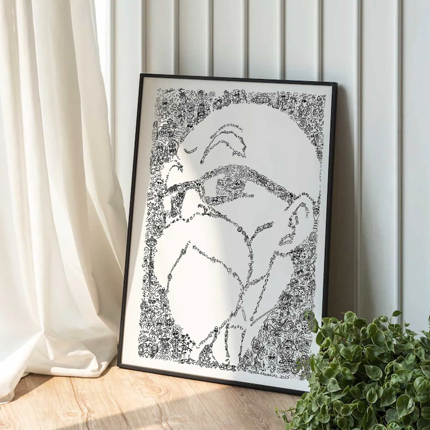 DrawInside Master Roshi affiche A4 21x30 cm citation français