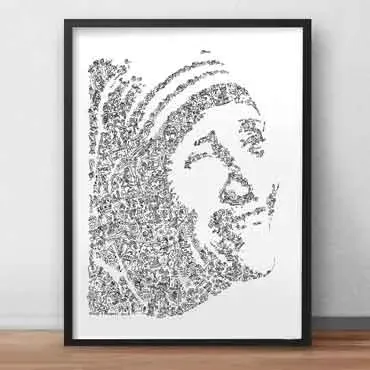 DrawInside Mother Teresa affiche A4 21x30 cm humanitaire