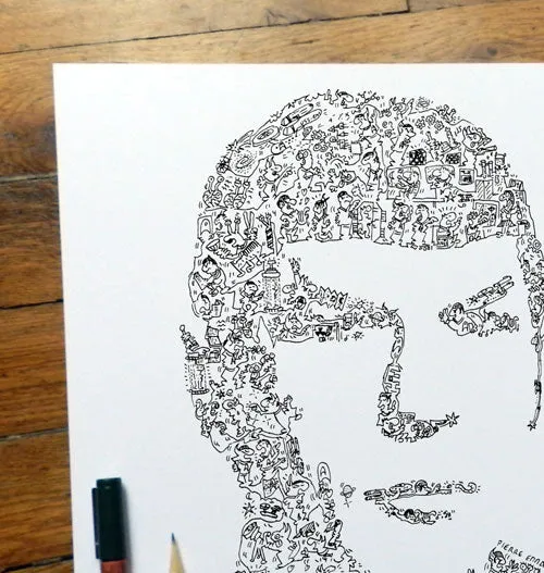 DrawInside Spock affiche 20x20 Star Trek