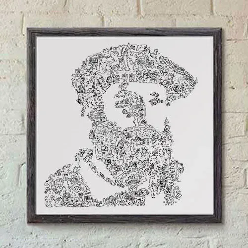DrawInside Claude Monet affiche 30x30 cm peinture