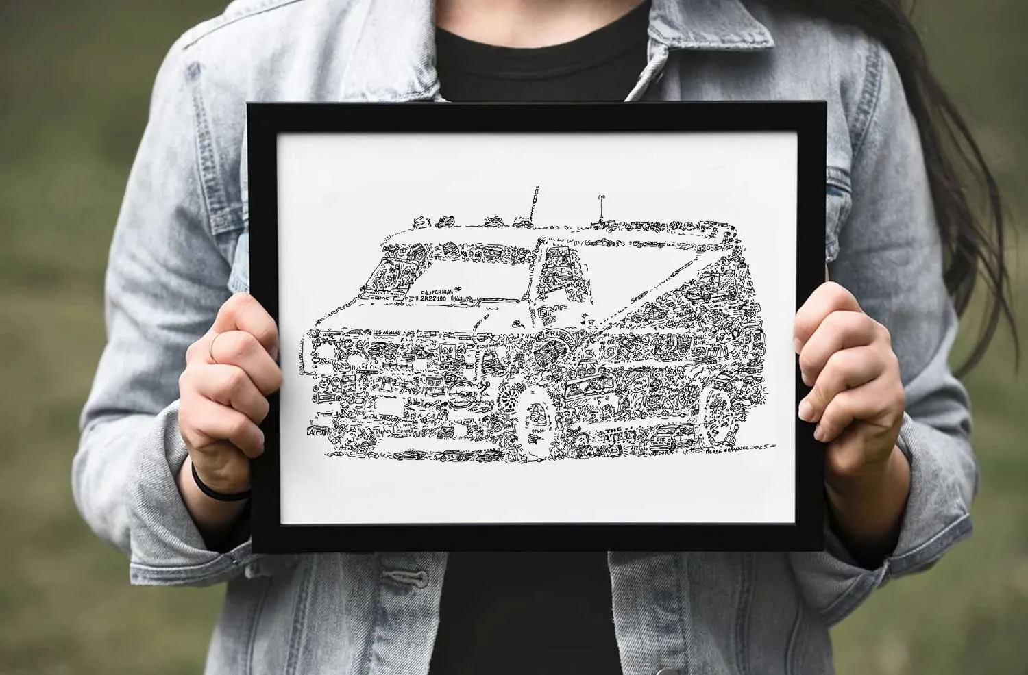 DrawInside A-Team Van affiche A4 21x30 cm GMC