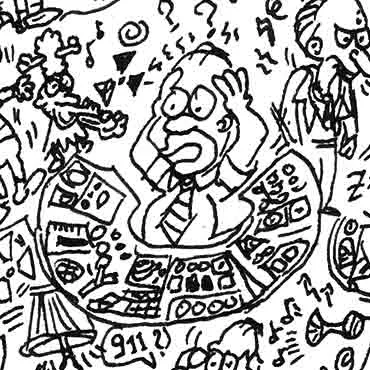 DrawInside Homer Simpson affiche poster signé
