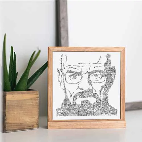 DrawInside Heisenberg Breaking Bad affiche 30x30 cm