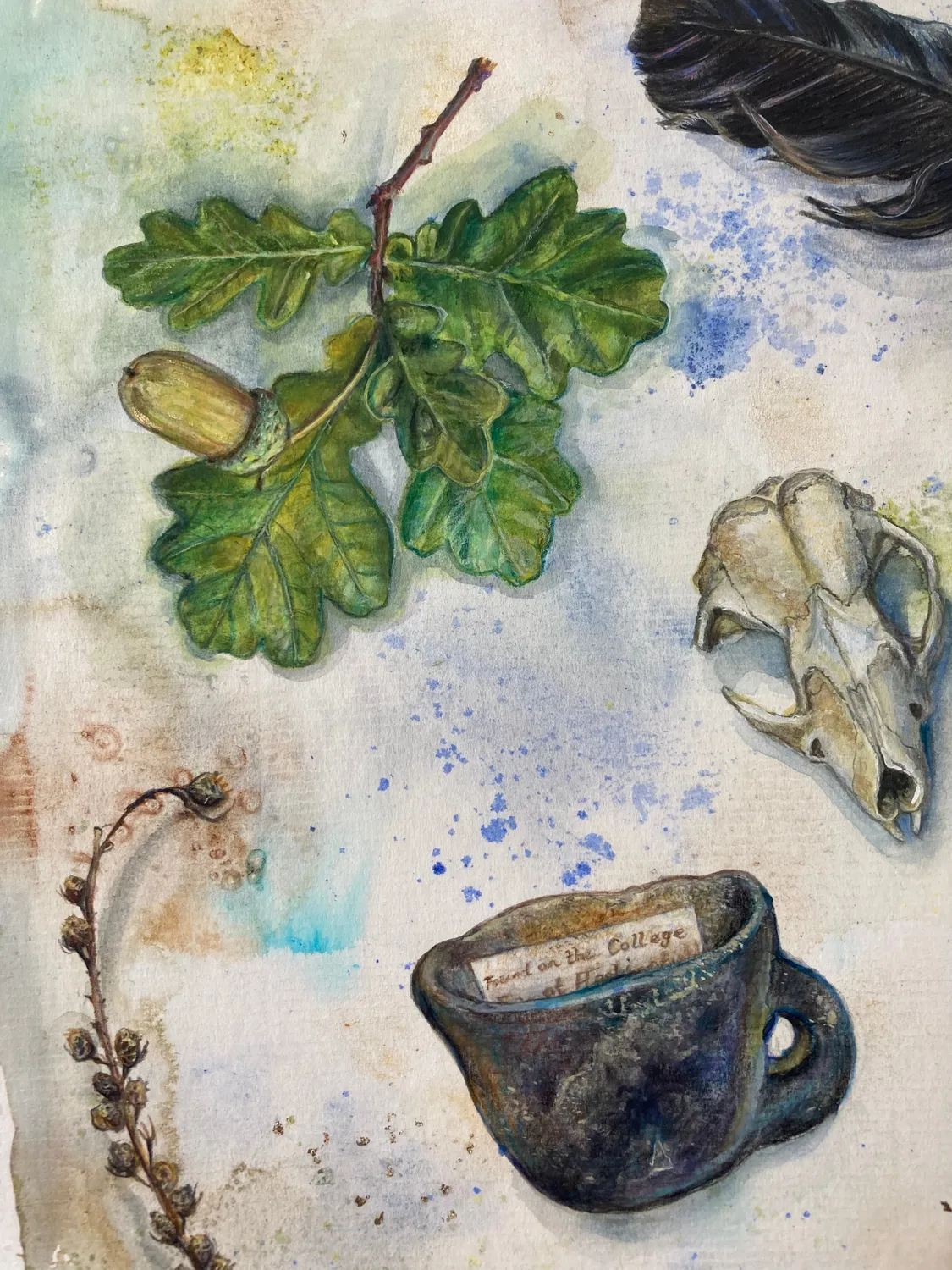 Helena Perry Spell to Learn peinture originale apprentissage