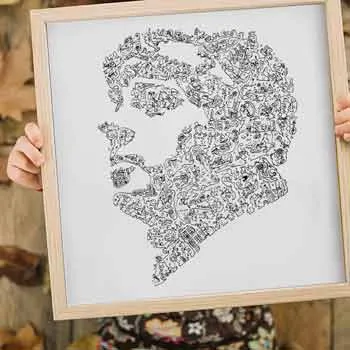 DrawInside Saint-Exupéry affiche 30x30 Petit Prince