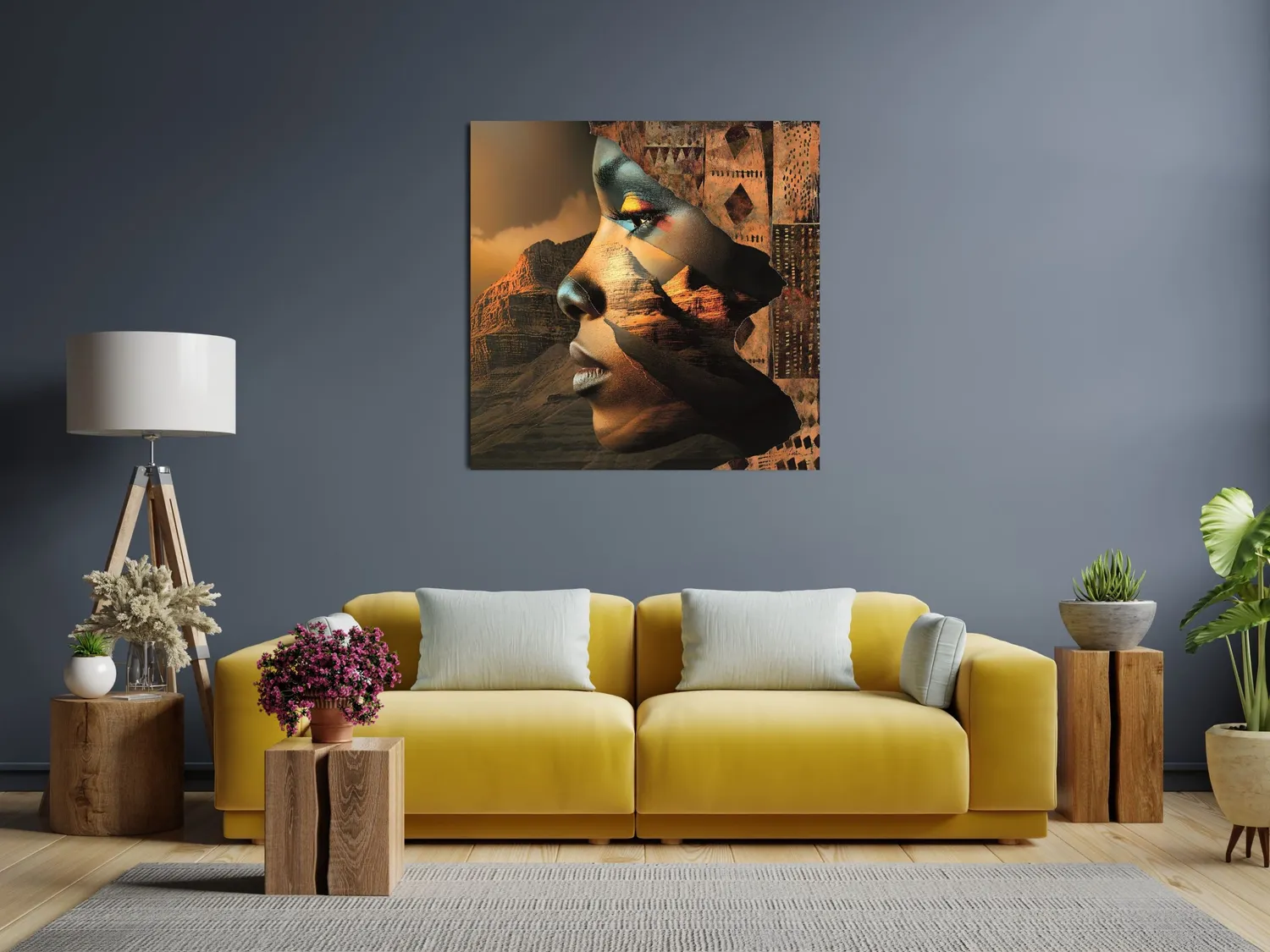 Lacorne Decoration Sauvage CH-10 tableau mural 80x80 cm animaux