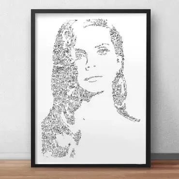 DrawInside Lana Del Rey affiche A4 21x30 cm musique