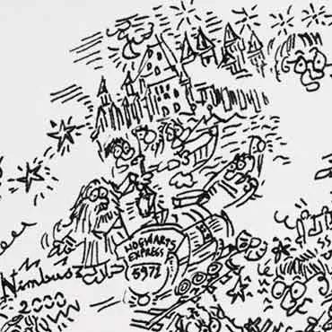 DrawInside Harry Potter affiche film papier mat à encadrer