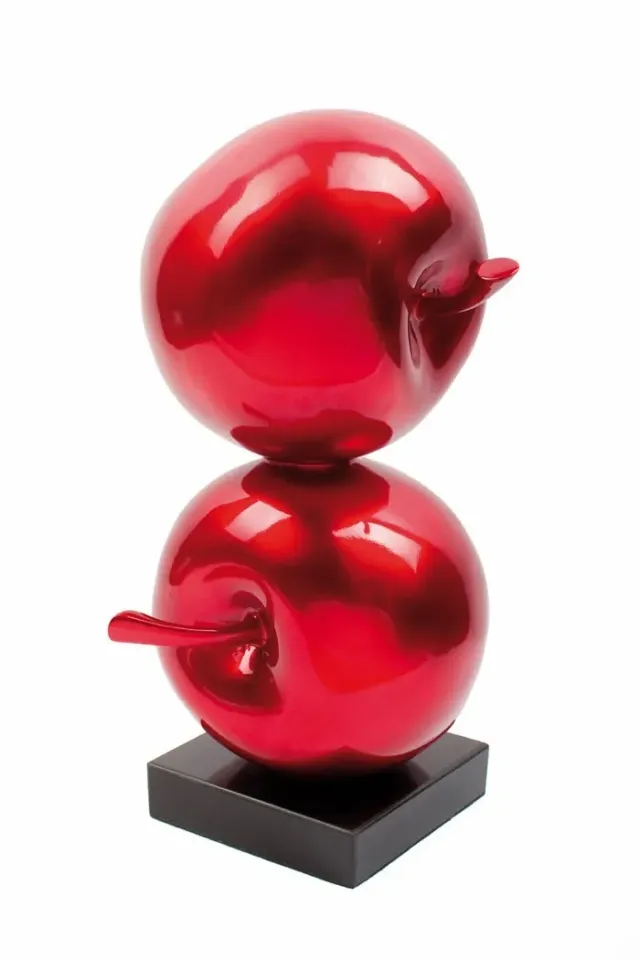 Lacorne Decoration D122/1 Pommes Rouges sculpture 48 cm laquée