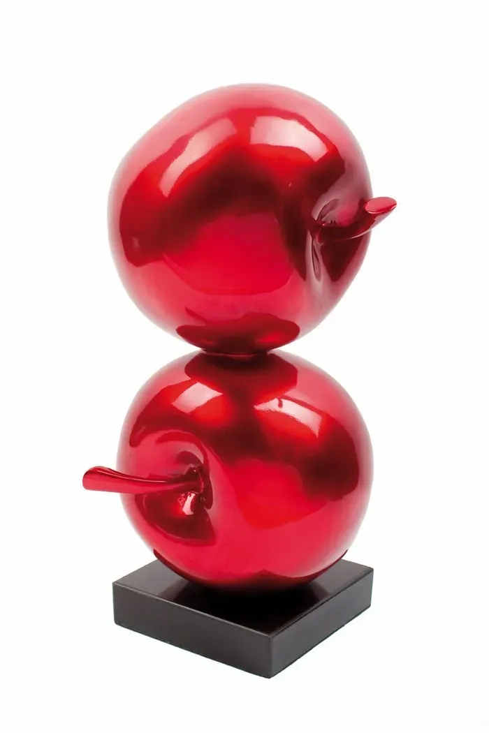 Lacorne Decoration D122/1 Pommes Rouges sculpture 48 cm laquée