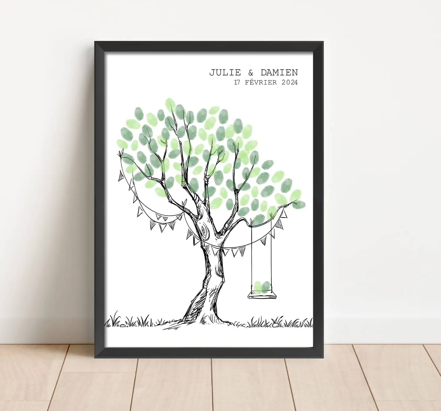 Papeterie Créative Arbre éempreintes balançoire mariage