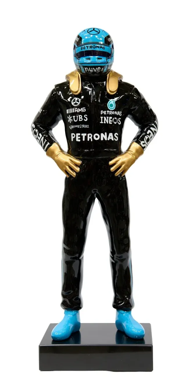 Lacorne Decoration Pilote Merco D429 sculpture 150 cm bleu noir