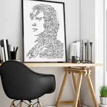 DrawInside Starbuck affiche A4 Battlestar Galactica