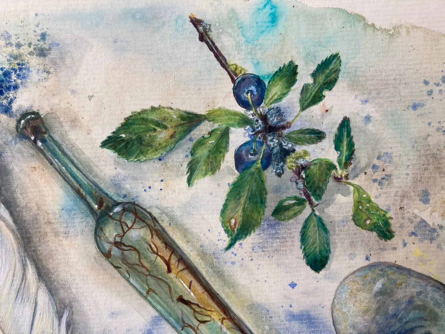 Helena Perry Spell For Security peinture originale 36,5x41,5cm