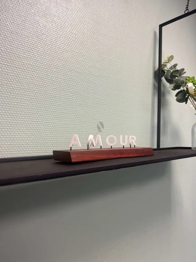 Le Digraphe Amour Bonheur digraphe couple monté main