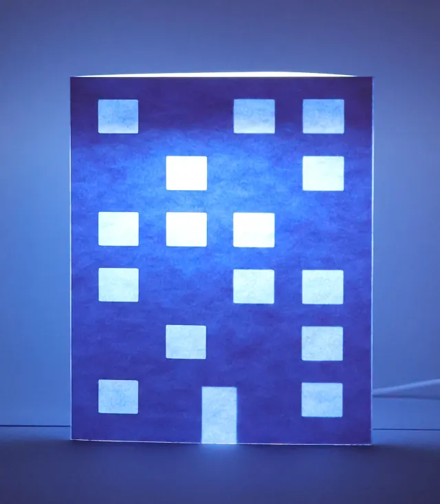 Risette Hide & Switch Block lampe papier 25 cm