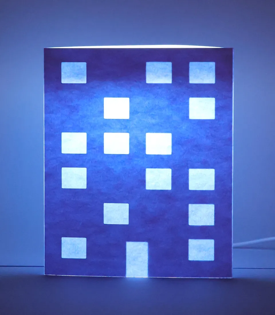 Risette Hide & Switch Block lampe papier 25 cm