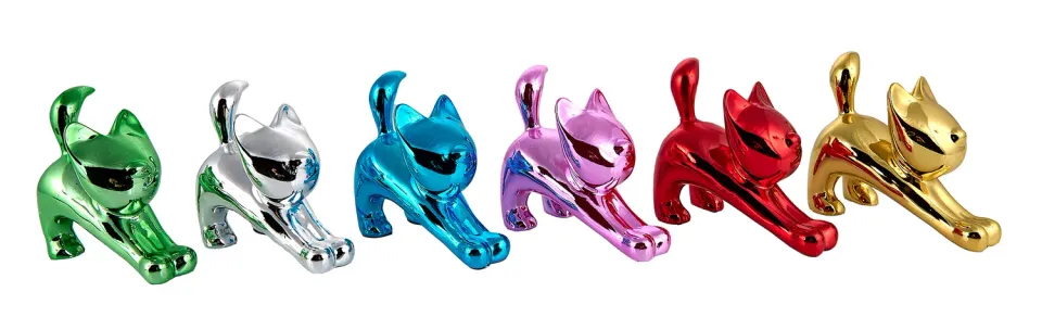 Lacorne Decoration E36 Pop Cats sculpture 12 cm métallisé