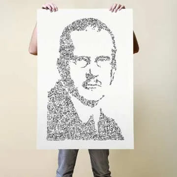 DrawInside Carl Jung affiche A4 21x30 cm psychologie