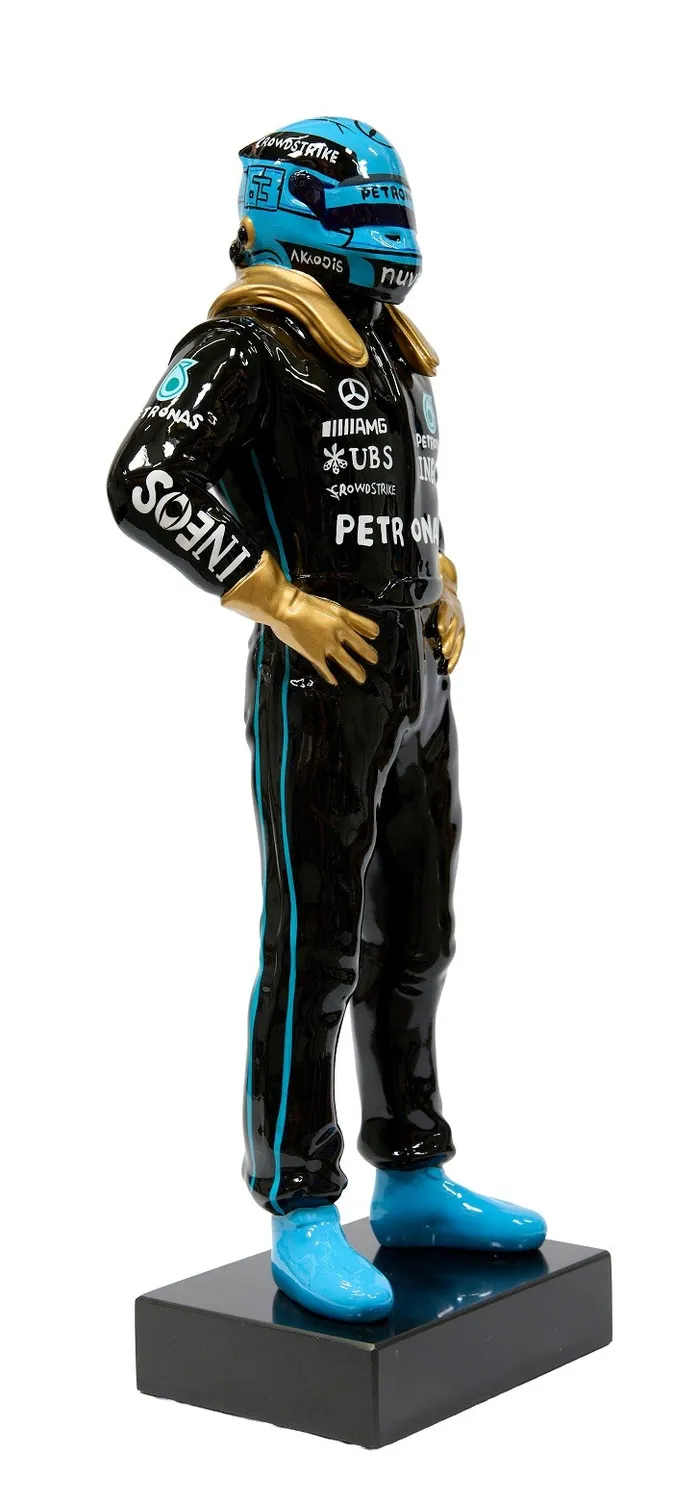Lacorne Decoration Pilote Merco D429 sculpture 150 cm bleu noir