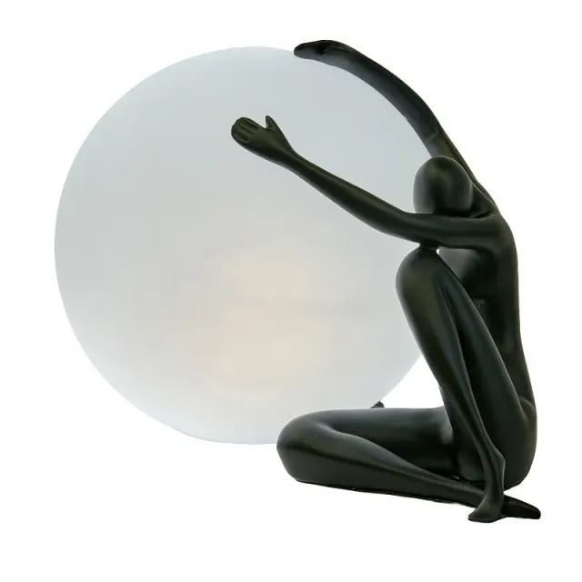 Lacorne Décoration Hüga T6101 lampe 36 cm tissu