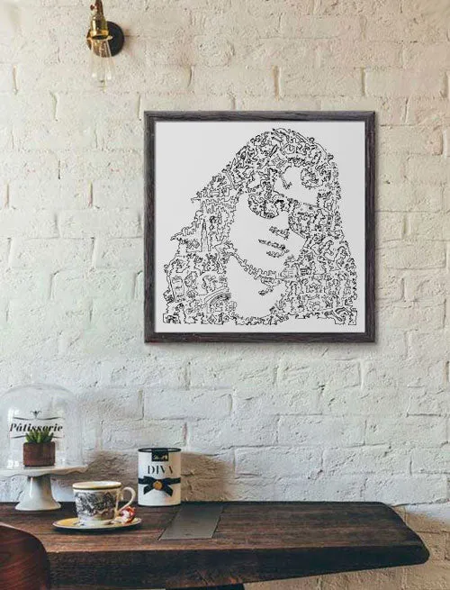 DrawInside Tommy Ramone affiche 20x20 cm batteur Ramones