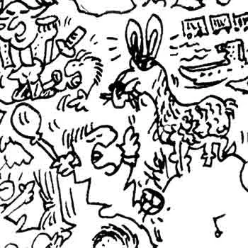 DrawInside Serge Lama affiche 20x20 cm signée
