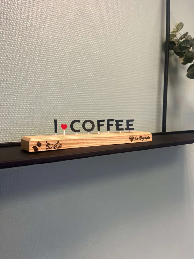 Le Digraphe I love coffee time digraphe cuisine porte-photo