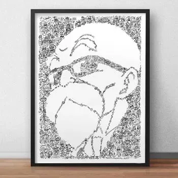 DrawInside Master Roshi affiche A4 21x30 cm citation français