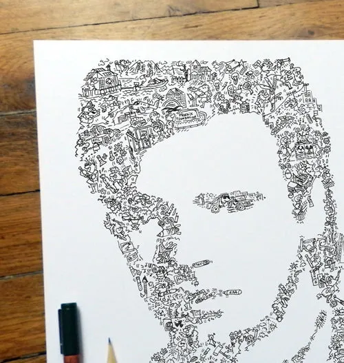 DrawInside MacGyver affiche 20 x 20 cm papier mat