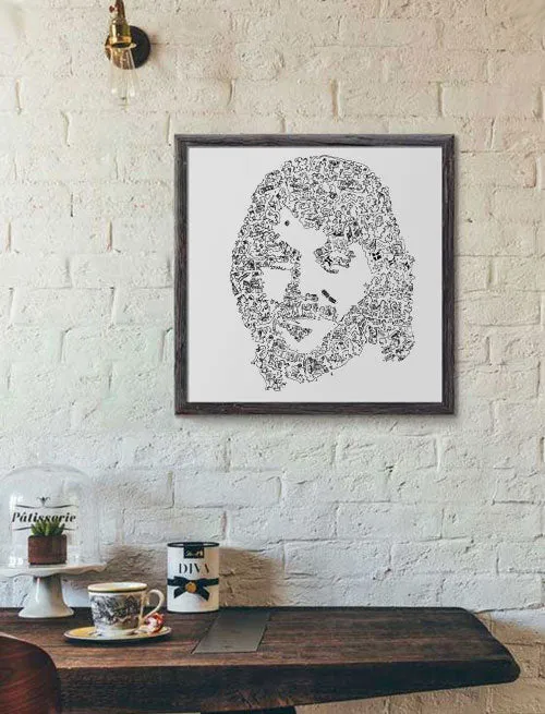 DrawInside Benny Anderson ABBA affiche 30x30 cm musique